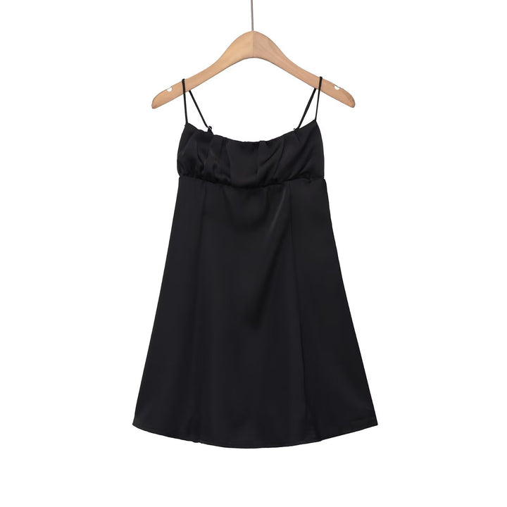 Damen Spaghettiträgerkleid mit elegantem Volant und raffiniertem Schnitt Echo Archiv