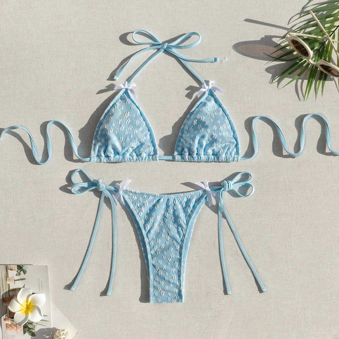 Damen Triangel-Bikini mit zarten Bindebändern – Maréssa