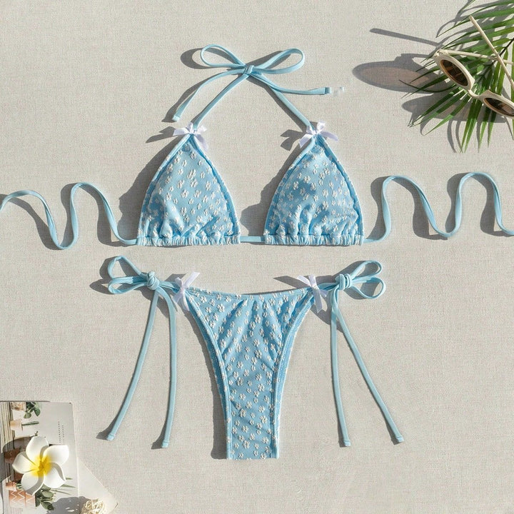 Damen Triangel-Bikini mit zarten Bindebändern Echo Archiv