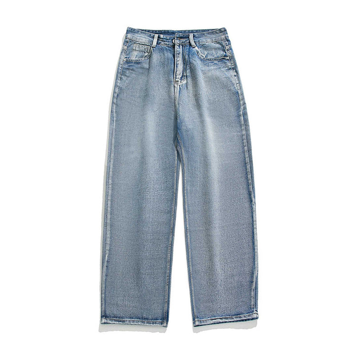 Damen Hochgeschnittene Cropped-Denimhose mit tapered Bein und rohem Saum Echo Archiv