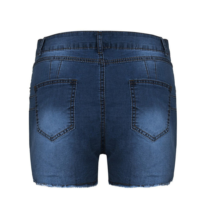 Damen hoch taillierte Denim-Shorts im modernen Vintage-Stil Echo Archiv