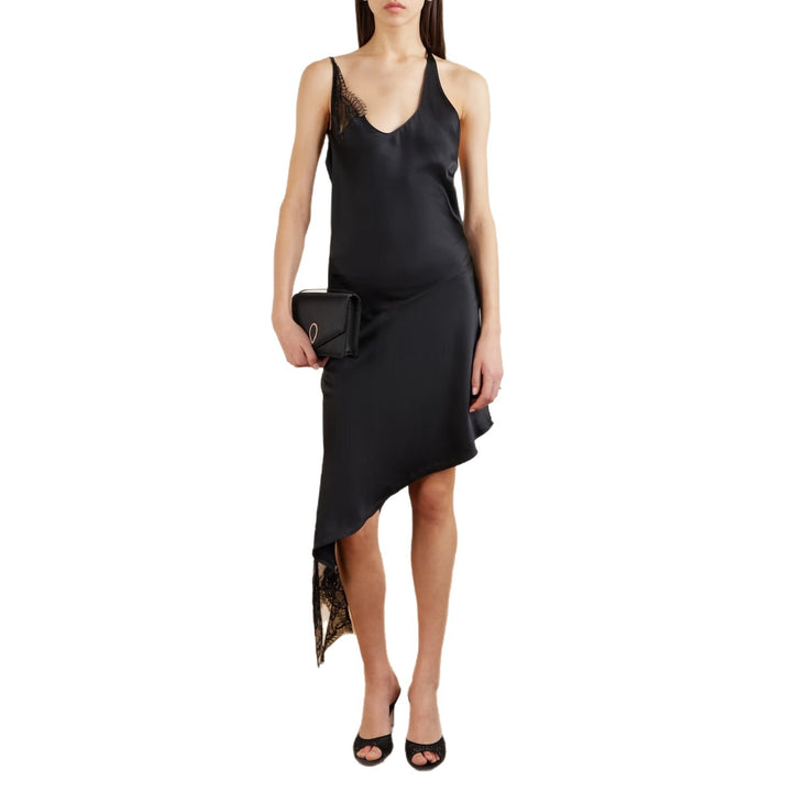 Damen Asymmetrisches Abendkleid mit feiner Spitzenverzierung Echo Archiv
