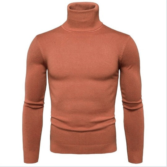 Herren eleganter Rollkragenpullover aus feiner Merinowolle Echoarchiv