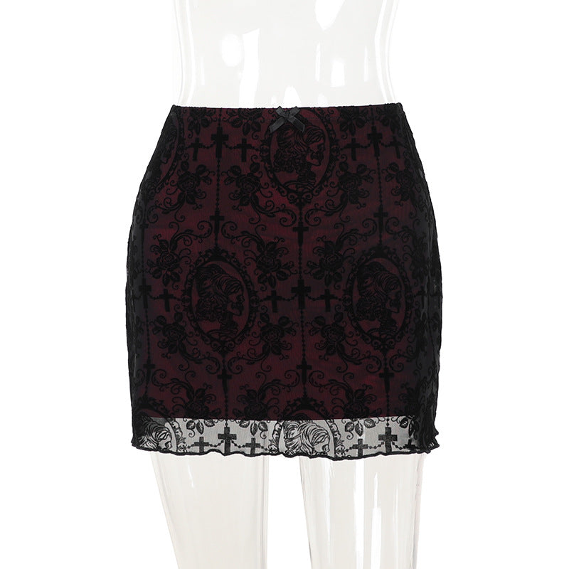 Damen figurbetonte Bluse mit Rüschendetails und Schnürung Echo Archiv