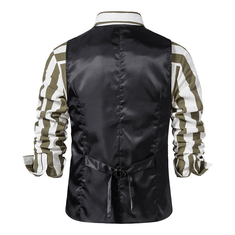 Herren elegante Anzugsweste mit modernem Schnitt und praktischen Taschen Echoarchiv