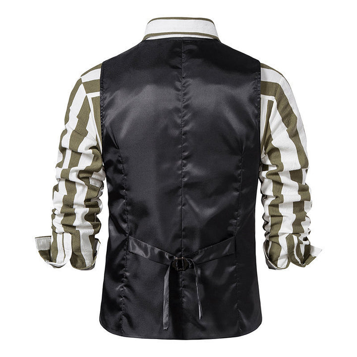 Herren elegante Anzugsweste mit modernem Schnitt und praktischen Taschen Echoarchiv