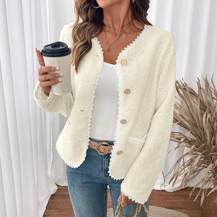 Damen Eleganter Cardigan mit Spitzenverzierungen Echo Archiv