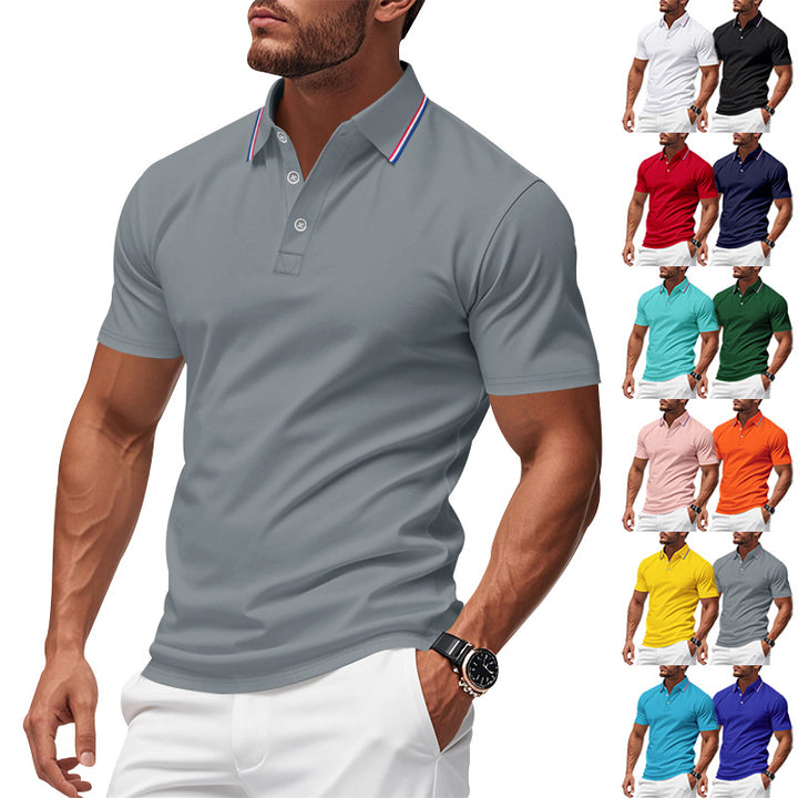 Herren Poloshirt mit farblich abgesetztem Kragen Echoarchiv