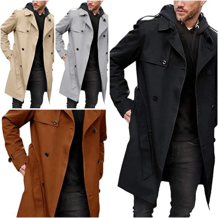 Herren Trenchcoat mit klassischem Stil Echoarchiv