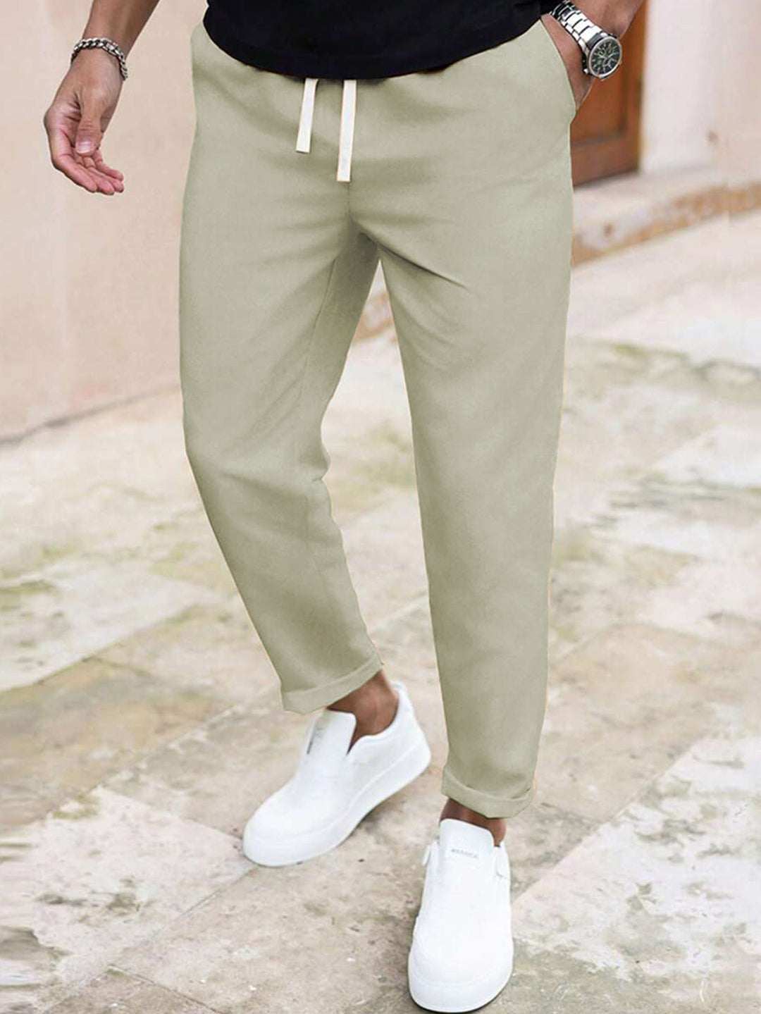 Herren Freizeithose mit elastischem Bund und praktischen Taschen Echoarchiv