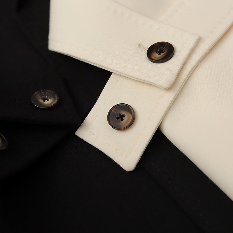 Damen Ärmellose Blazer-Weste mit Taillengürtel Echoarchiv
