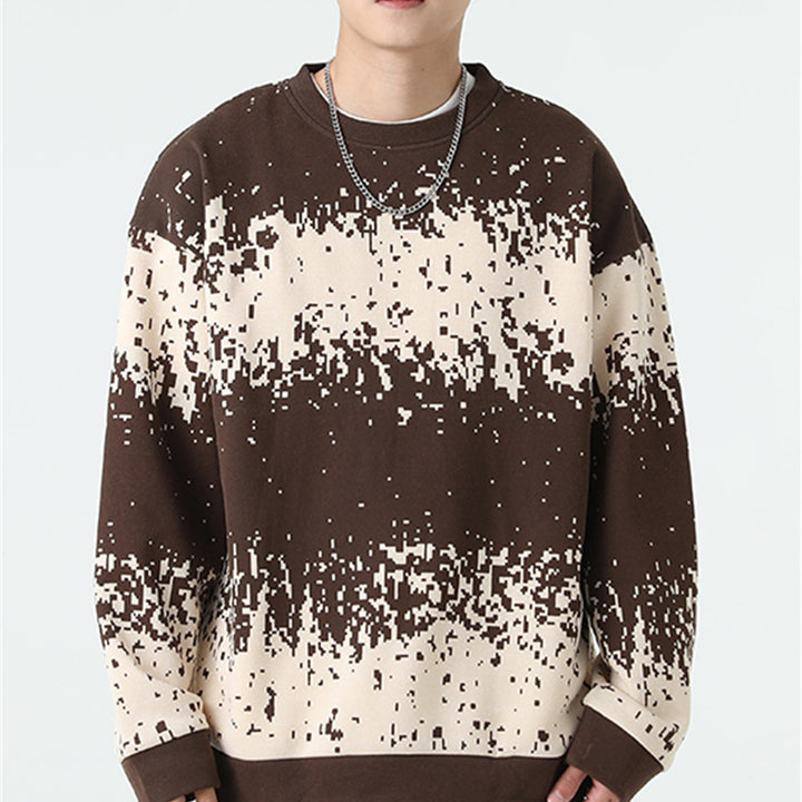 Herren Sweatshirt mit modernem Digitaldruck Echoarchiv