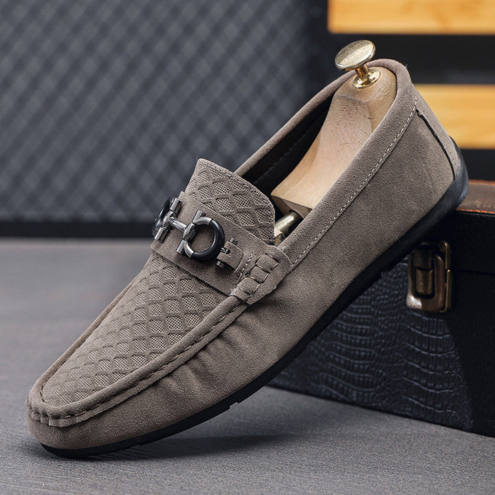 Herren Elegante Velours Mokassins Echo Archiv