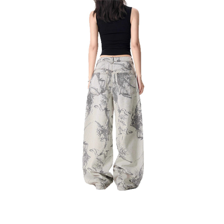 Damen Weitgeschnittene Designer-Jeans Echoarchiv