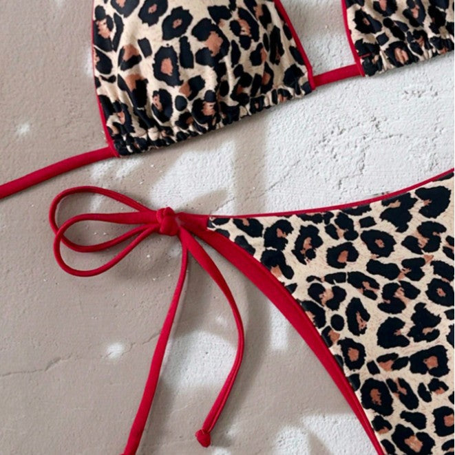 Damen Triangel-Bikini mit aufregendem Leopardenmuster Echo Archiv