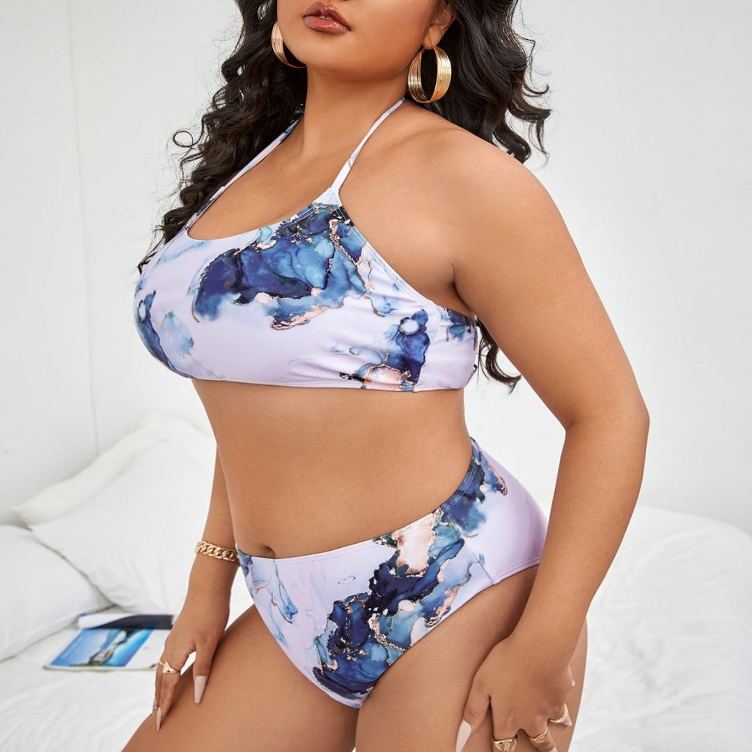 Damen Bikini-Set mit floralem Druck und komfortablem Hochbund Echo Archiv