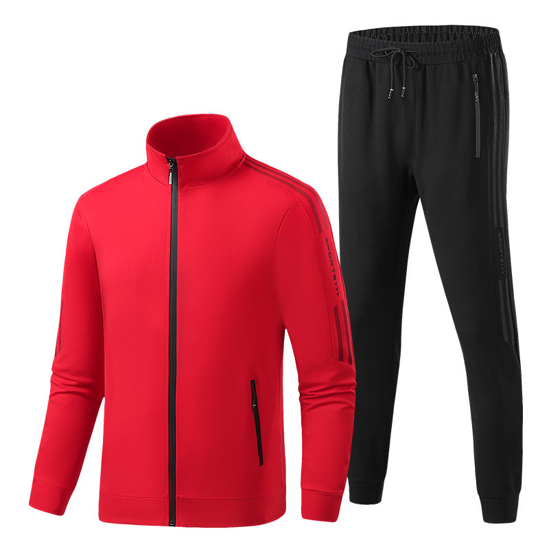 Herren Funktions-Trainingsanzug-Set mit Reißverschlussjacke und elastischer Jogginghose Echo Archiv