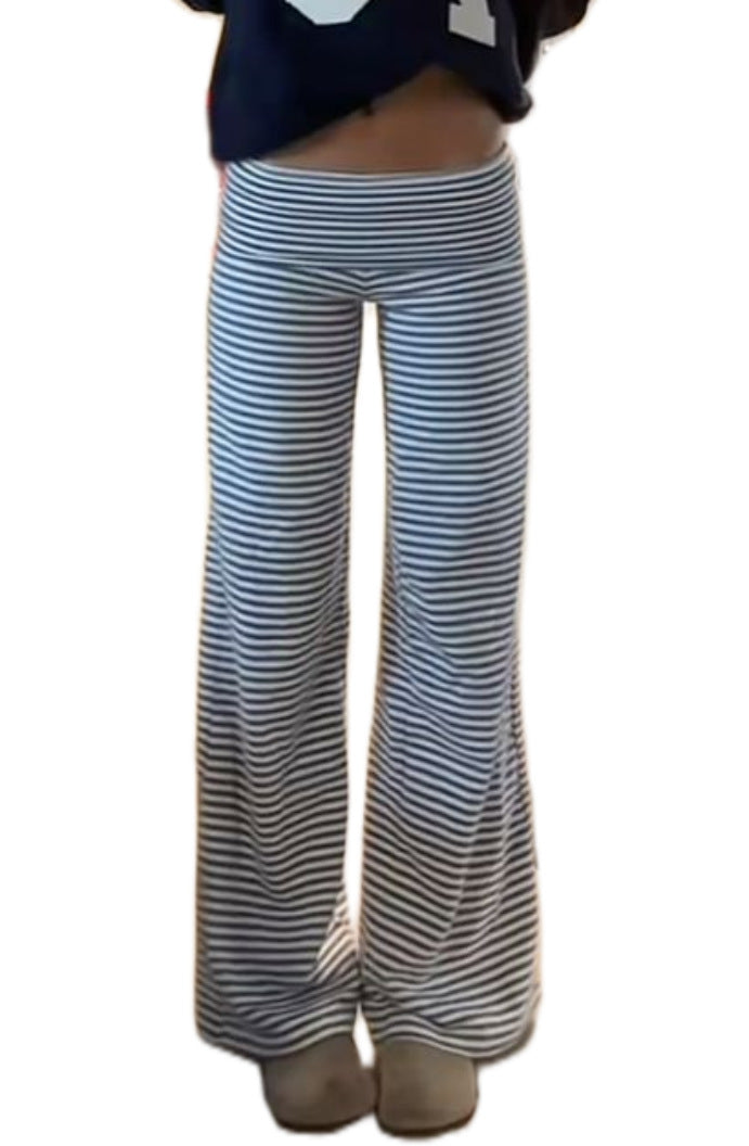 Damen weite Freizeit-Hose mit elastischem Bund und Pünktchenmuster Echo Archiv