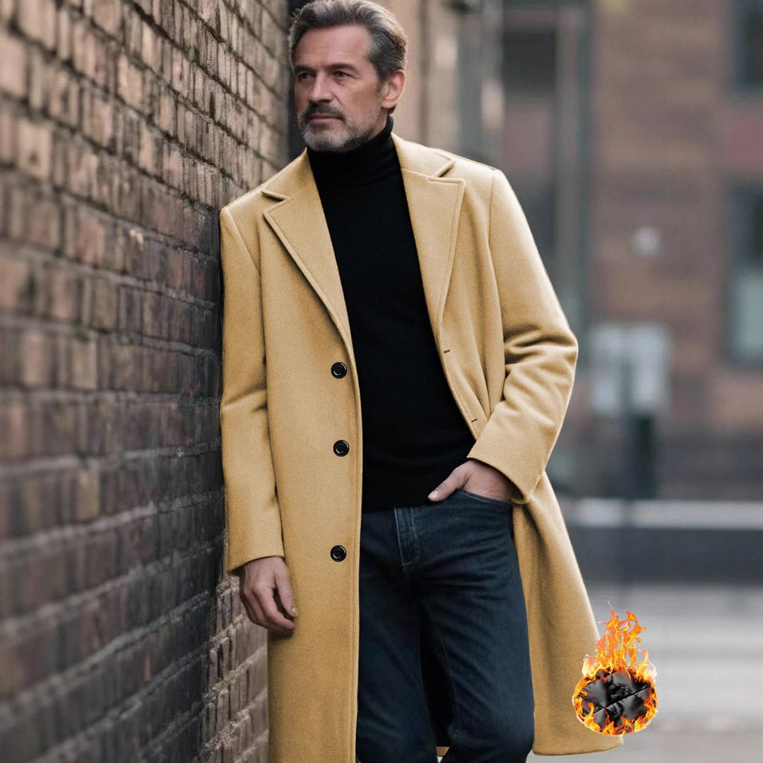 Herren eleganter Wollmantel Echoarchiv
