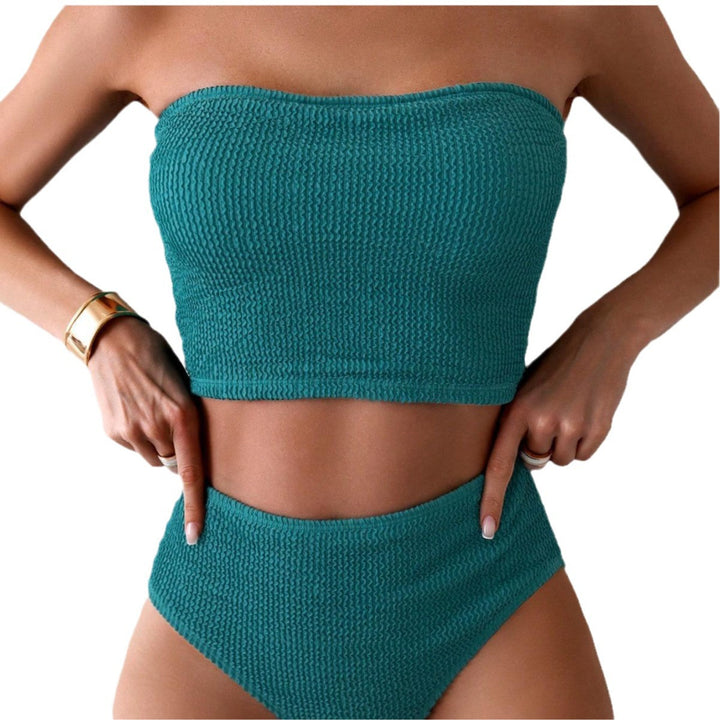 Damen Bandeau-Bikini mit hochgeschnittenem Unterteil Echo Archiv