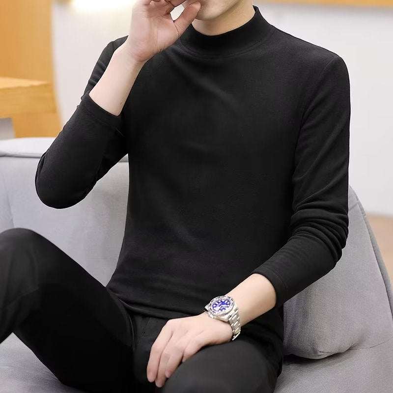 Männer Stilvoll Stehkragen Pullover Echo Archive