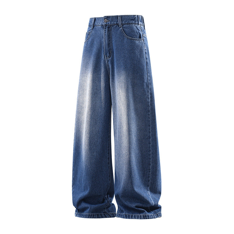 Damen Weite Jeanshose mit hohem Bund, elastischem Taillenbund und Baggy‑Silhouette Echoarchiv