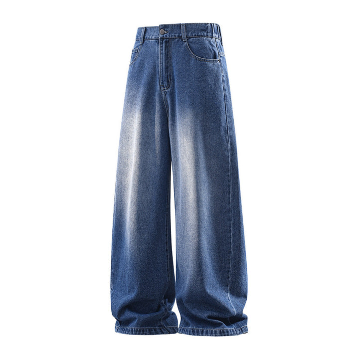 Damen Weite Jeanshose mit hohem Bund, elastischem Taillenbund und Baggy‑Silhouette Echoarchiv