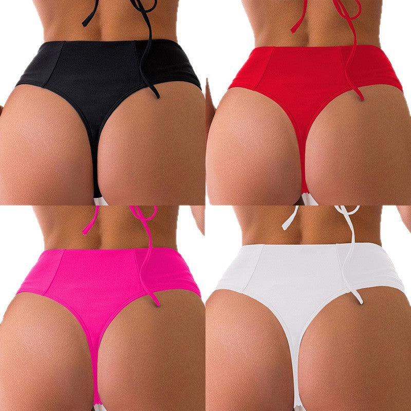 Damen Hoch geschnittene Bikini-Hose mit figurformendem Schnitt und seitlichen Bindebändern Echo Archiv