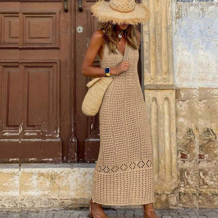Damen gehäkeltes Sommer-Maxikleid Echo Archiv