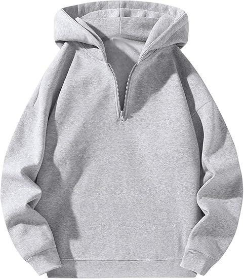 Herren sportlicher Kapuzenpullover mit halbem Reißverschluss Echoarchiv
