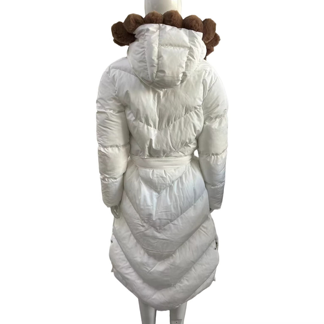 Damen Modische Daunenjacke mit hochabschließendem Kragen