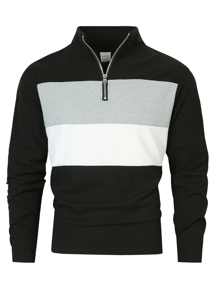 Herren Freizeitpullover mit modernem Reißverschluss Echoarchiv