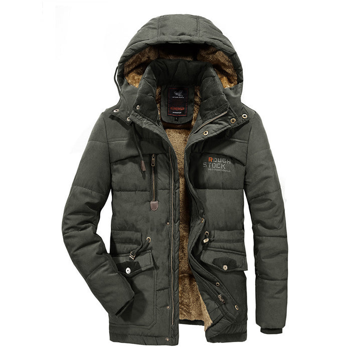 Herren Thermo-Fieldparka mit durchgehendem Teddyfutter und Utility-Taschen Echo Archiv