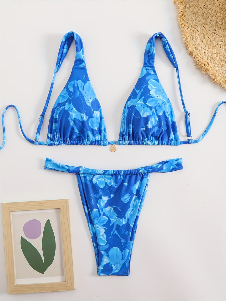 Damen Triangel-Bikini mit komfortablen verstellbaren Trägern Echo Archiv