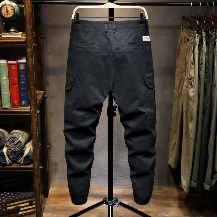 Herren Cargohose mit multifunktionalen Taschen und elastischem Bund Echoarchiv