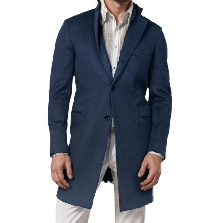 Herren eleganter Baumwolltrenchcoat mit edlen Taschen und modernem Schnitt Echoarchiv