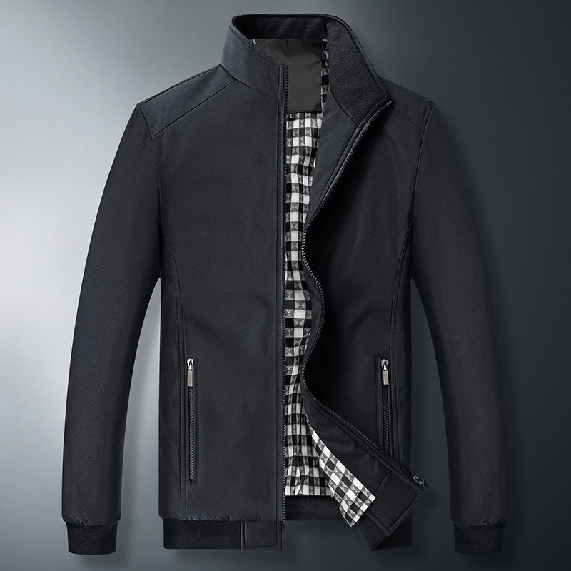 Herren Modische Windjacke mit hohem Kragen Echo Archiv