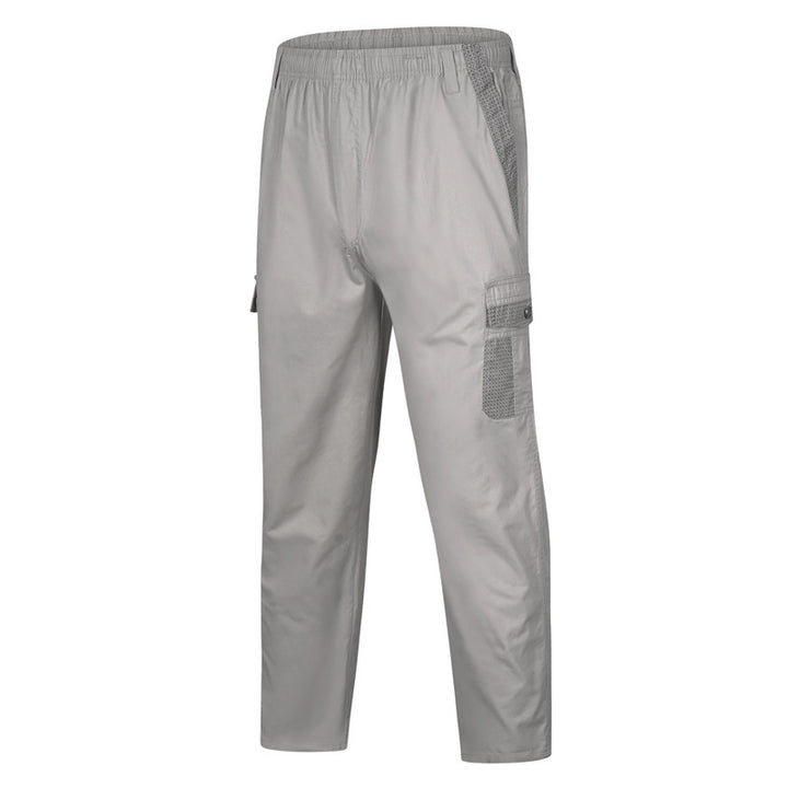 Herren Cargohose mit elastischem Bund, Mesh-Einsätzen und Multifachtaschen – Bravaro