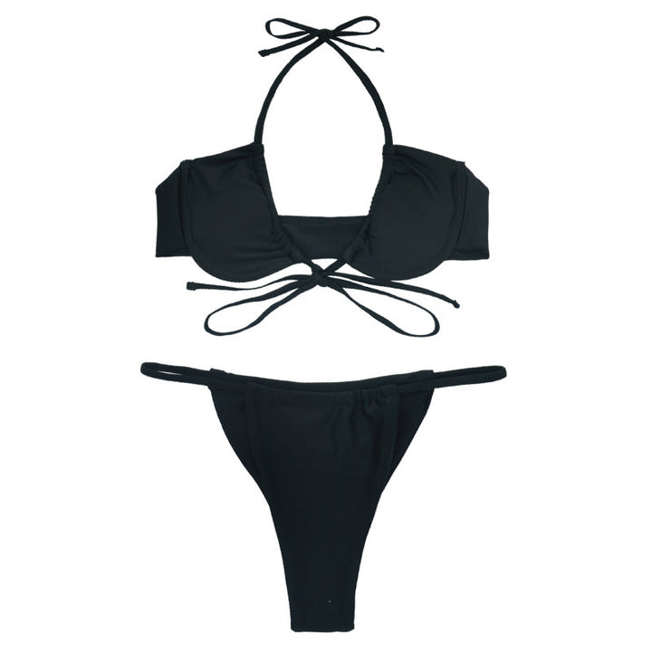 Damen Push-Up Bikini mit verstellbaren Bindebändern Echo Archiv
