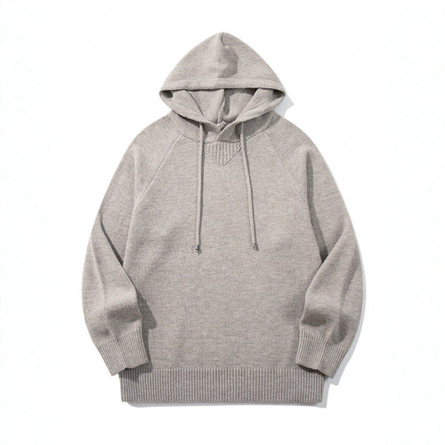 Unisex Oversize Strickkapuzenpullover mit Raglanärmeln und Rippbündchen Echo Archiv