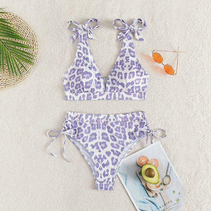 Damen Bikini-Set mit verstellbaren Trägern und hohem Bund Echo Archiv