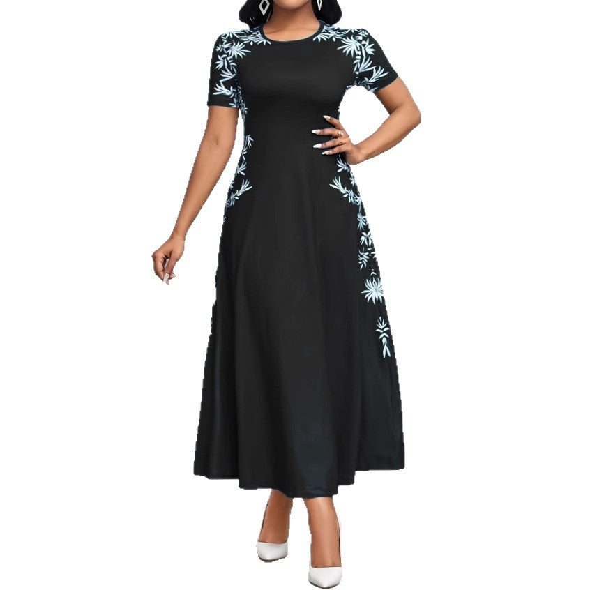Damen Elegantes Maxikleid mit floralen Stickereien Echo Archiv