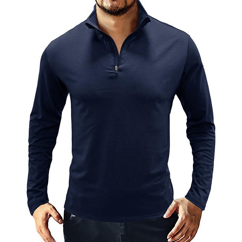 Herren Stehkragen Pullover Echoarchiv