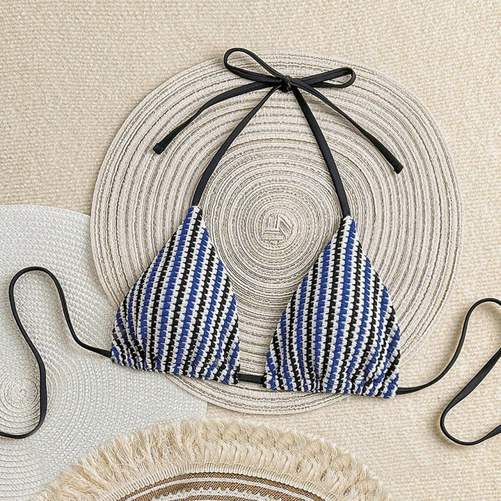 Damen Hochgeschnittenes Bikiniunterteil mit eleganten Bindebändern Echo Archiv