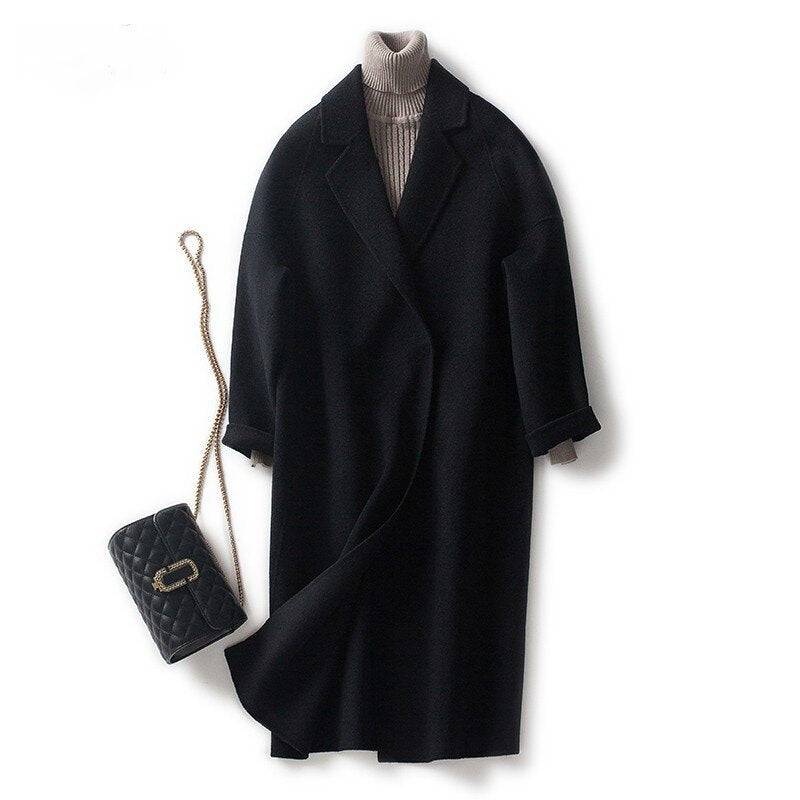Damen Modischer Oversized-Mantel Echoarchiv