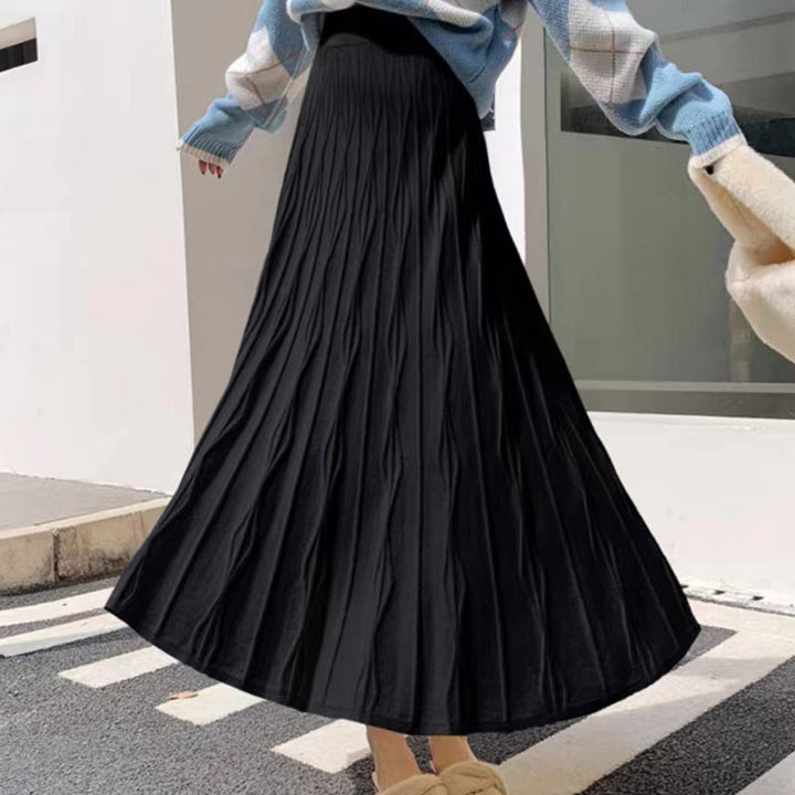 Damen Eleganter, gefalteter Maxirock Echo Archiv