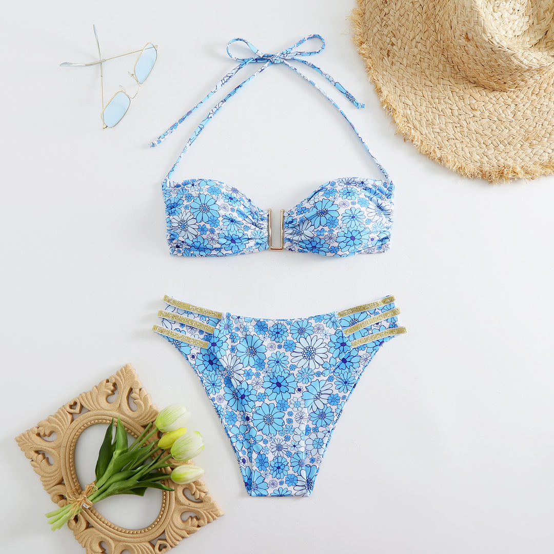 Damen Bandeau-Bikini mit verstellbaren Trägern und elegantem Schnitt Echo Archiv