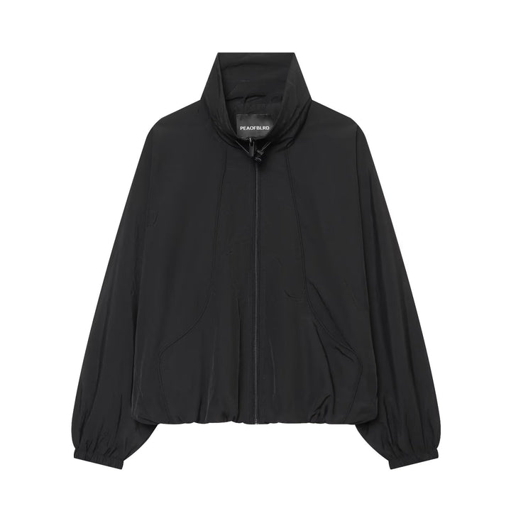 Damen Leichte wattierte Windjacke mit Stehkragen und Polka‑Dot‑Print Echo Archiv