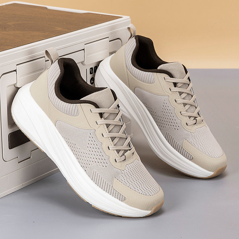 Unisex gestrickte Komfort-Walking-Sneaker mit ergonomischer Wellenzwischensohle und verstärkter Zehenkappe – Norré