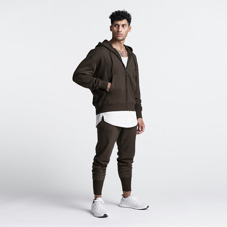 Herren Sportliche Kapuzenjacke und Jogginghose Set Echoarchiv